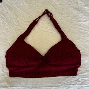 Bombshell Sportswear - Halter Sports Bra - Red, Size S